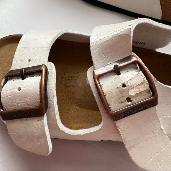 *Birkenstocks Women’s Size 38 US 7 White Leather - Picture 9 of 15